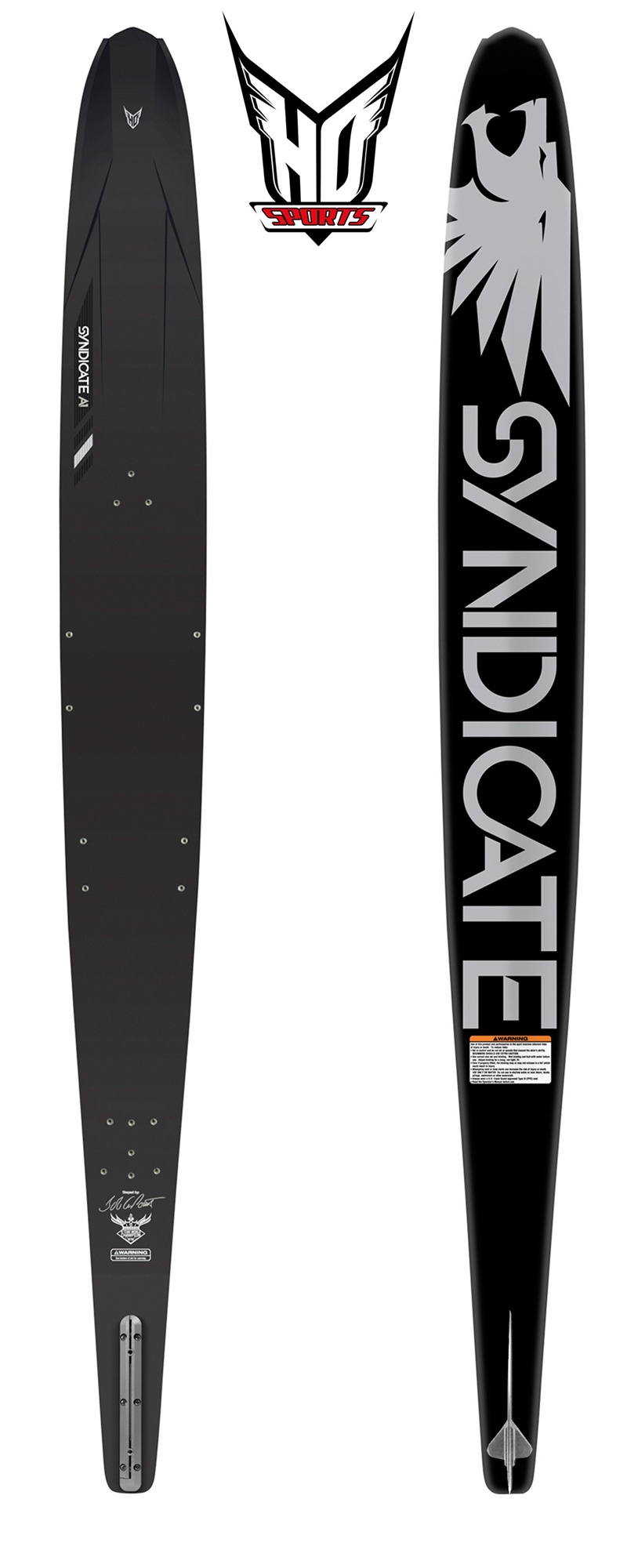 2010 HO Syndicate A1 Slalom Ski- Blank with Adjustable Fin 